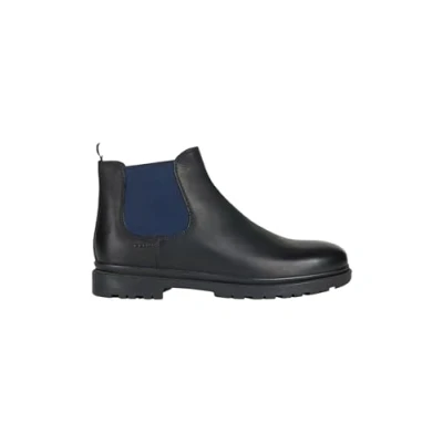 Image of Geox Mens U Andalo Ankle Boots, Black Navy, 10.5 UK