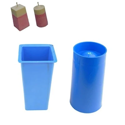 Image of Proops Set x 2 Candle Moulds, Square Top Rectangular Tapered Mould &amp; Pillar Shaped (S7699). Free UK Postage