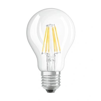 Image of OSRAM LED Retrofit classic A / lamp, bulb shape: E27, 6 W, 220…240 V, 60 W replacement, clear, Warm White, 2700 K, 1pack