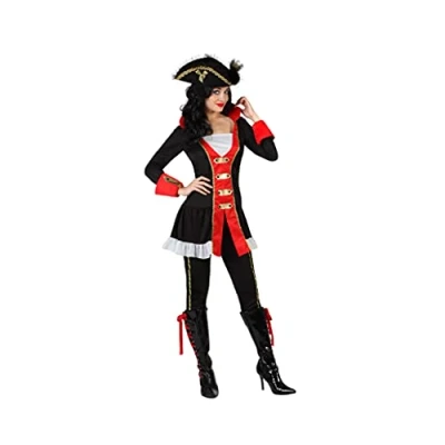 Image of ATOSA 22916 Costume Pirate Woman M L Red Carnival