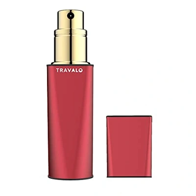 Image of Travalo Obscura Perfume Atomizer Revamped refill system Elegant Metal Travel TSA Approved Air Explosive free Glass Red Unisex 0.17oz