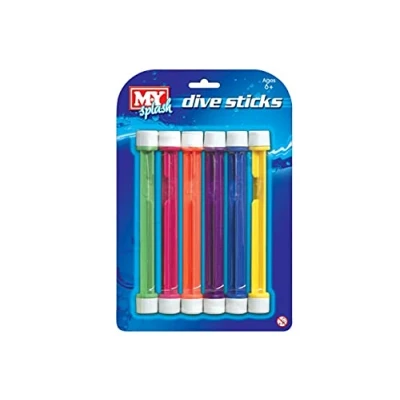 Image of M.Y Splash Dive Sticks 6 Pack Swimming Pool Accessoires Divivng Toys