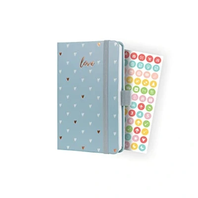 Image of SIGEL J4334 Jolie Weekly planner 2024, Grey Love, 9,5 x 15 cm, hardcover, 174 pages,