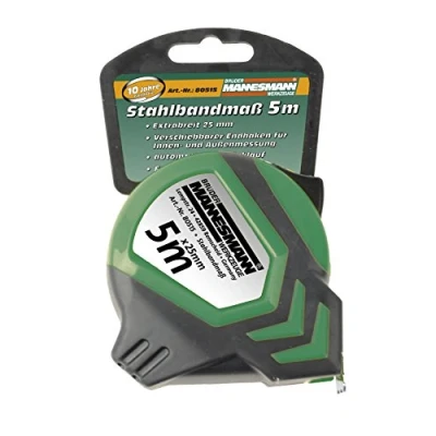 Image of Brüder Mannesmann M80515 Tools, Steel Measuring Tape 5m, 1 Piece