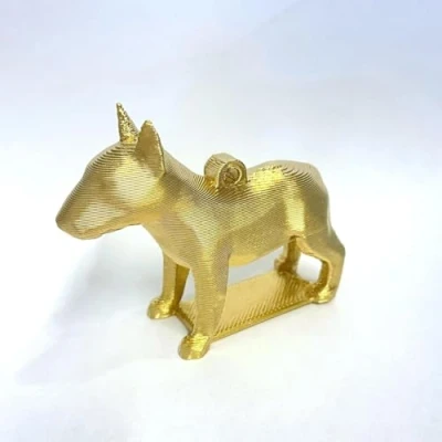 Image of English Bull Terrier Dog Christmas Tree Bauble Decoration Ornament For Xmas Noel