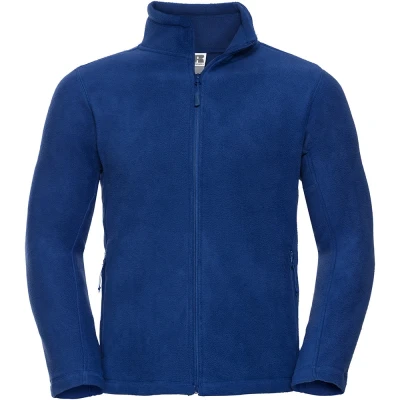 Image of Russell Athletic Mens Full Zip Outdoor Fleece Jacket (Bright Royal) Multicolour Size Small