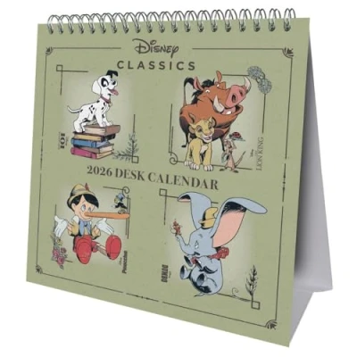 Image of 2026 CALENDAR DISNEY HERITAGE MONTH TO VIEW DESK EASEL OFFICIAL PRODUCT