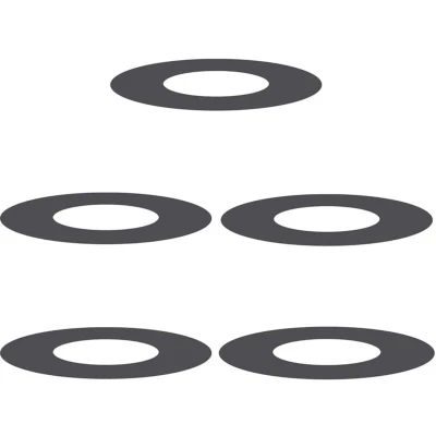Image of vidaXL Plastic Planters Black Medium Stackable