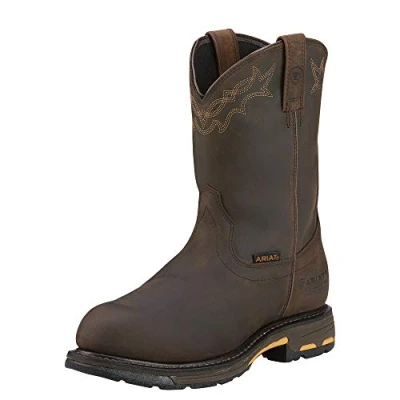 Image of ARIAT Men&#039;s Workhog Waterproof Composite Toe Work Boot, Oiled Dark Brown, 11 UK