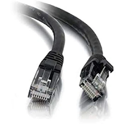 Image of C2G 83189 20M BLACK Cat5e Ethernet RJ45 High Speed Network Cable, LAN Lead Unshielded PVC UTP Patch Cable