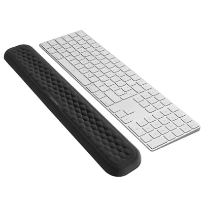 Image of VAYDEER Keyboard Wrist Rest Pad Padded Memory Foam Hand Support for Office, Computer, Laptop, Mac, Relieve Pain and Comfortable Typing(17.32 * 3.15 0.85 inch, Black)