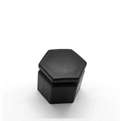 Image of Partsdealers Wheel Nut Covers Durable Bolt Caps (1, Matt Black, 19mm HEX)