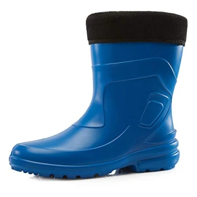 Image of Ladeheid Women&#039;s EVA Thermo Extra Light Wellington Boots Rainy Wellies Rain LA 800 2017 (Cornflower/Black, 3.5 UK)