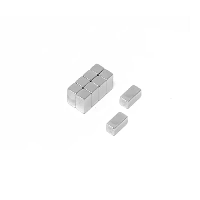 Image of N42 Neodymium Rectangular Magnet 1/2 in. x 1/4 thick 5.94lbs Pull (Pack of 10)