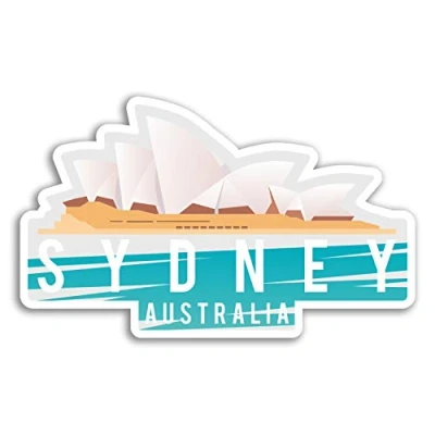 Image of 2 x 10cm Sydney Australia Vinyl Stickers Laptop Travel Sticker #19029 (10cm Wide)