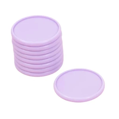 Image of Craftelier Plastic Disc Rings L for Binding Planners, Agendas or Albums Ideal Scrapbooking and Other Crafts Pack of 9 pcs 45 mm Diameter Colour Violet
