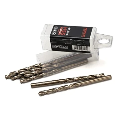 Image of Ferrcan HSS Metal Drill Bits DIN338 M35 Cobalt 3 7mm (Pack of 10) (5.5mm)