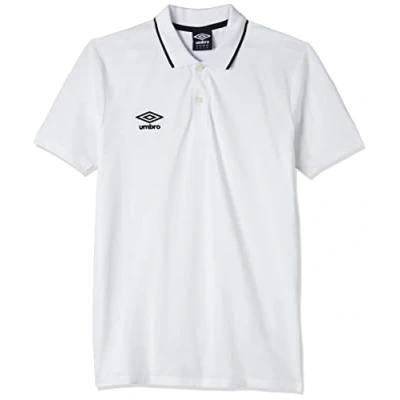 Image of UMBRO FW Pique Polo Shirt Men&#039;s, white/black, XXL
