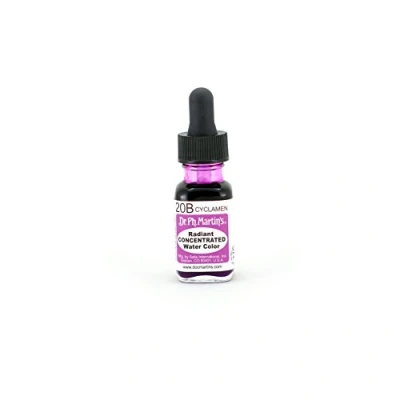 Image of Dr. Ph. Martin&#039;s Radiant Concentrated Water Color, 0.5 oz, Cyclamen (20B)
