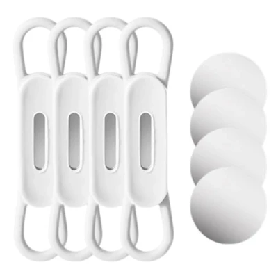 Image of jojobasec 4Pcs Magnetic Pen Holder Marker Silicones For Desk Fridges Whiteboards Clipboard Lockers