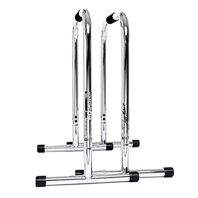 Image of Lebert Fitness Equalizer with Resistance Band Calisthenics Equipment ✓ Dip Station Push Up Stand Bar Pull Bodyweight For Intensive Use