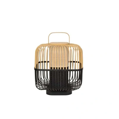 Image of Forestier Bamboo Square M table lamp in black