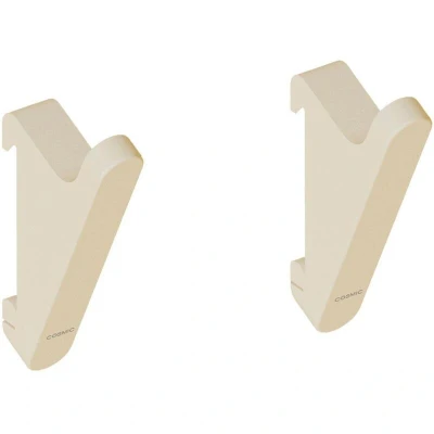 Image of COSMIC Towel, Coat hook, 2 Pcs, White, Wall Guide Needed, Fits ALIFE Collection