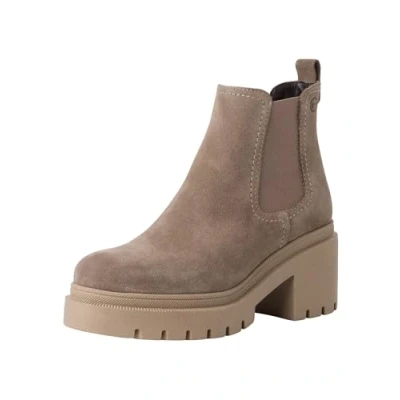 Image of Tamaris Platform ankle boots, Women&#039;s, Size: 7.5, Taupe Suede