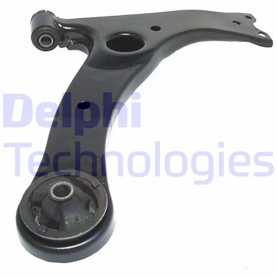 Image of 4806802020, 4806802190, 4806813010 Suspension Arm DELPHI TC1446 without ball joint Right, Lower Trailing Sheet Steel TOYOTA: Corolla IX Hatchback