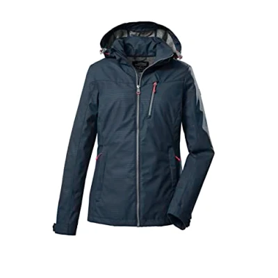 Image of Killtec Women&#039;s Kos 91 Wmn Sftshll Softshell Jacket/Outdoor Jacket with Removable Hood