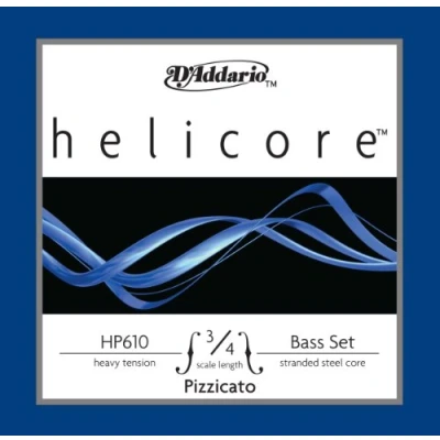 Image of D&#039;Addario Helicore 3/4 Scale Heavy Tension Pizzicato Bass String Set