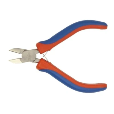 Image of CON:P CPT187082 2C Handles Electrician&#039;s Side Cutting Pliers, Silver/Blue/Red, 120 mm
