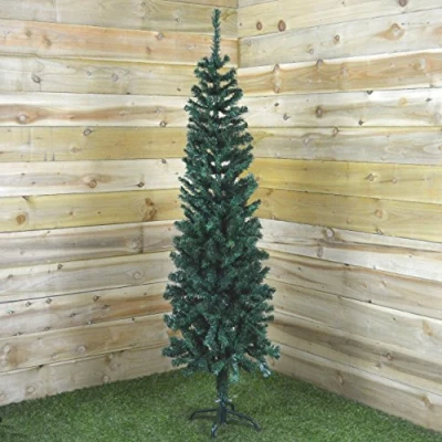 Image of 5.5ft (1.7m) Premier Spruce Pine Plain Green Slim Christmas Tree