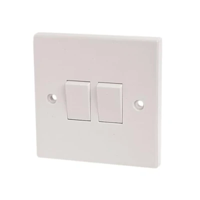 Image of DENCON SWITCH 10A 2 GANG WAY