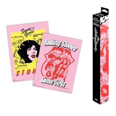 Image of Grupo Erik Poster The Rolling Stones Set of 2 Mini Posters 15 x 20.5 inches / 38 52 cm Art Shipped Rolled Up In A Protective Box Gifts