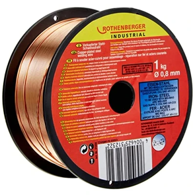 Image of Rothenberger Industrial Copper Plated Steel Welding Wire, Diameter 0.8 mm, 1 kg Spool, 31232