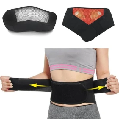 Image of Magnetic Self Heat Lower Back Brace Belt Lumbar Support Pain Relief