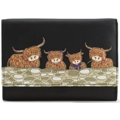 Image of Mala Leather Bella Collection Purse RFID Blocking 3639_33 Black