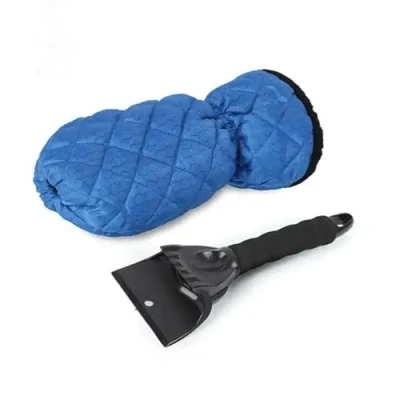 Image of Hampine Ice Scraper Glove for Car Windscreen, Snow with Glove, Waterproof Window Remover.