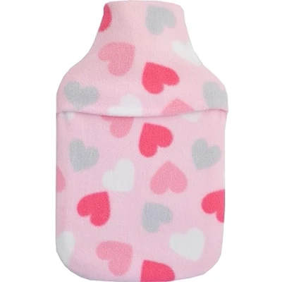 Image of Pink Hearts 2L Hot Water Bottle &amp; Cover