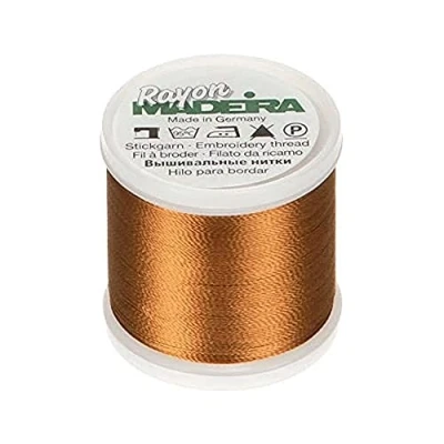 Image of Tacony Corporation Tan Madeira Rayon Thread, Acrylic, Multicolour, 2.79x2.79x3.3 cm