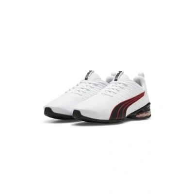 Image of PUMA Unisex Voltaic EVO Light Road Running Shoe, White Black for All TIME RED, 13 UK