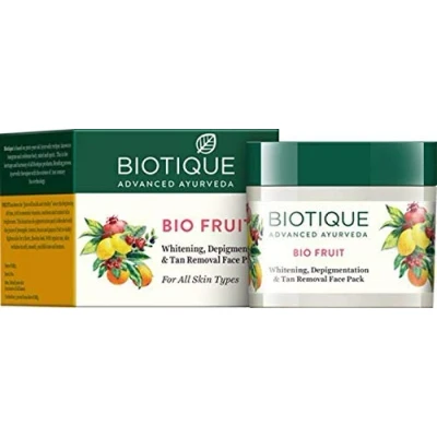 Image of Biotique Bio Fruit Whitening And Depigmentation &amp; Tan Removal Face Pack, 75g