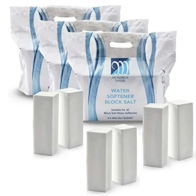 Image of Monarch Ultimate Water Softener Block Salt 8kg Bag 6X 4kg Blocks Food Grade