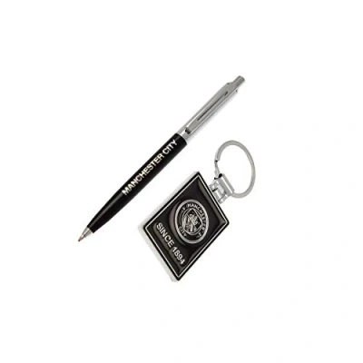 Image of Manchester Man City Fc Collectors Gift Pack Pen &amp; Keyring Set