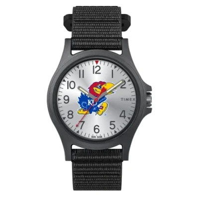 Image of Timex Men&#039;s Collegiate Pride 40mm Watch, Kansas Jayhawks