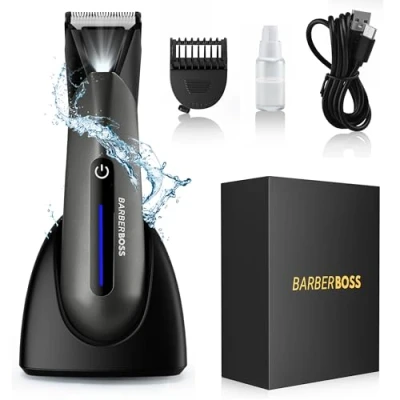 Image of BarberBoss Pubic Hair Trimmer for Men, Body Groomer Mens Ball Shaver, Groin &amp; Trimmer, Shavers Men&#039;s Pube Balls Men