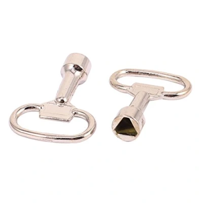 Image of Sourcingmap Cabinet Triangle Socket Spanner Key T Shape 2pcs for 8mm Triangular Panel Lock