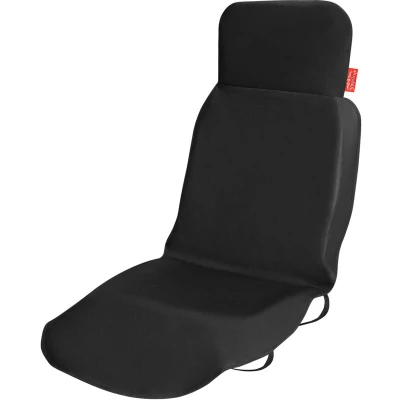 Image of Kingsleeve® Car Seat Cover Driver or Passenger Universal Snap On Fit Water Repellent Easy Care 600D Oxford Polyester Breathable Front Protection Black