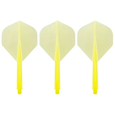 Image of Condor Zero Stress Flight System Standard Clear Yellow Dart Flights Short